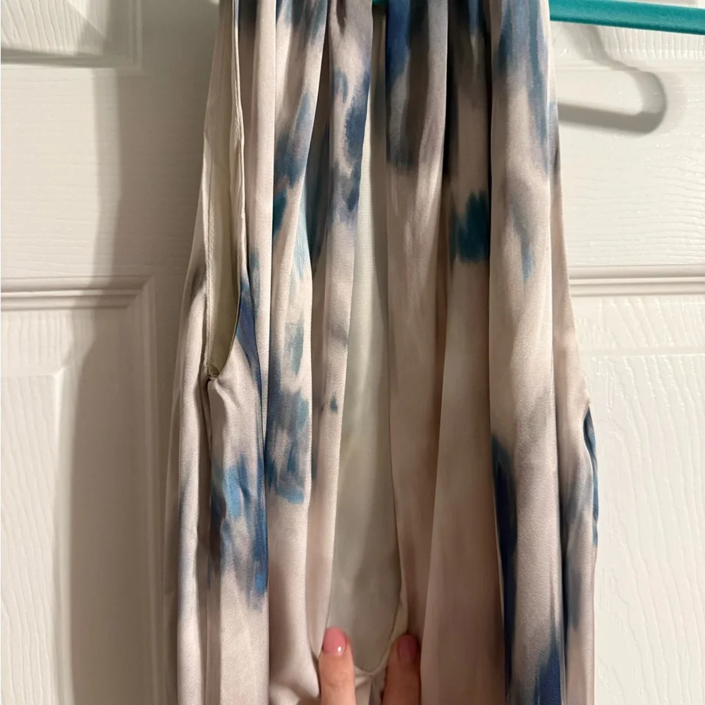 H&M Blue and Gray halter dress